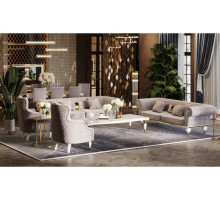 Диван Прадо (велюр серо-бежевый) Диван Прадо (велюр серо-бежевый)