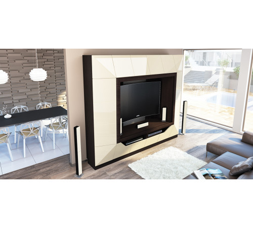 Стенка для гостиной Призма МН-023-01 от Мебель-Неман Стенка для гостиной Призма МН-023-01 от Мебель-Неман