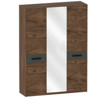 Трехстворчатый шкаф для одежды с зеркалом Глазго Трехстворчатый шкаф для одежды с зеркалом Глазго